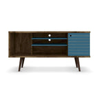 Meuble console multimédia à 5 étagères