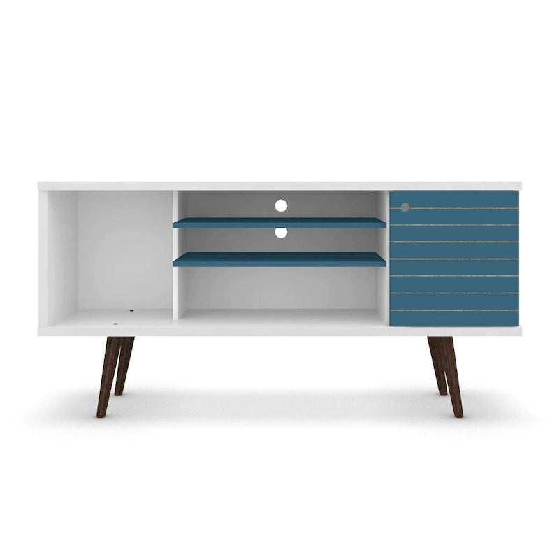 Meuble console multimédia à 5 étagères