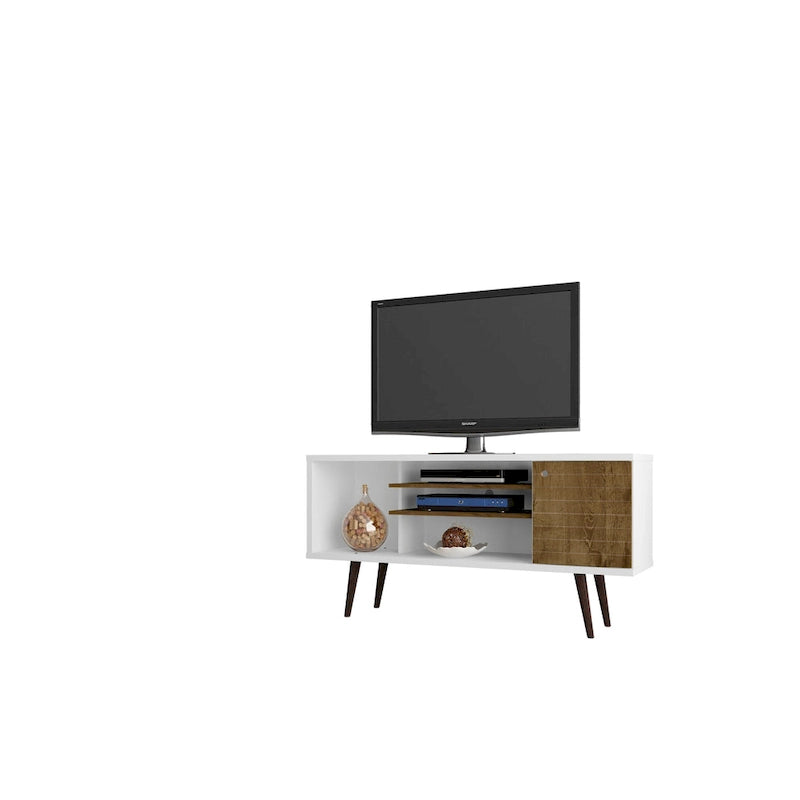 Meuble console multimédia à 5 étagères