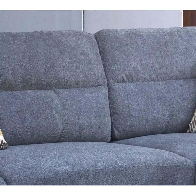 103.5 Fabric Sectional Sofa with Right Facing Chaise, Storage Ottoman, and 2 Accent Pillows