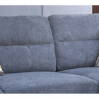 103.5 Fabric Sectional Sofa with Right Facing Chaise, Storage Ottoman, and 2 Accent Pillows