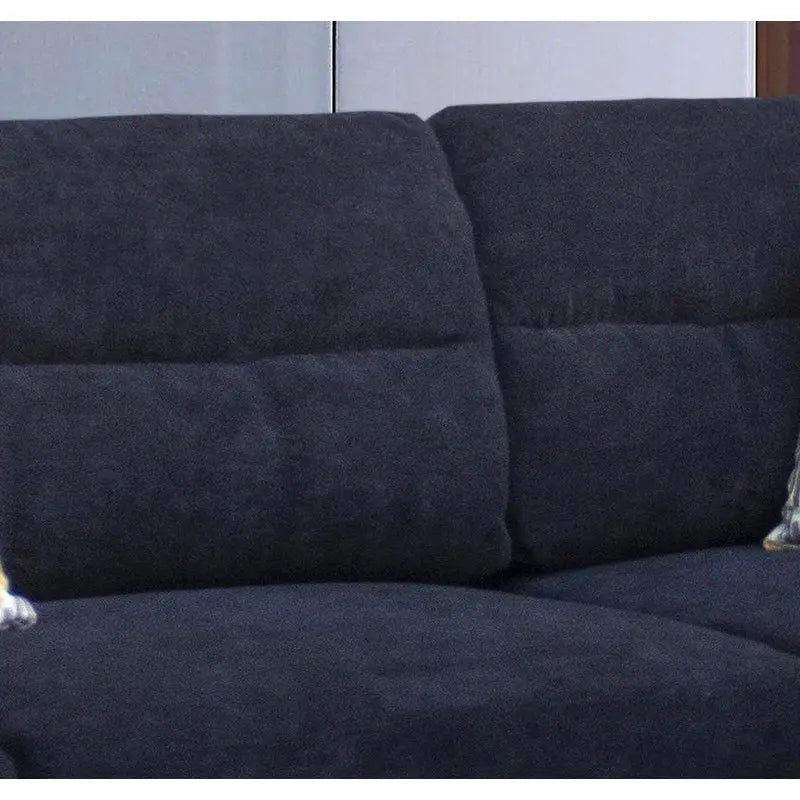 103.5 Fabric Sectional Sofa with Right Facing Chaise, Storage Ottoman, and 2 Accent Pillows