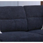 103.5 Fabric Sectional Sofa with Right Facing Chaise, Storage Ottoman, and 2 Accent Pillows