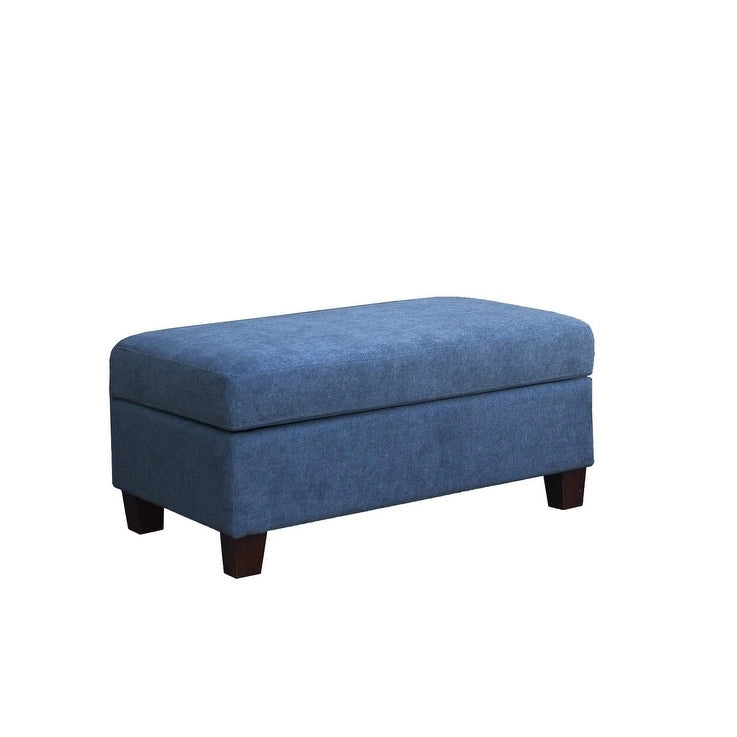 103.5 Fabric Sectional Sofa with Right Facing Chaise, Storage Ottoman, and 2 Accent Pillows