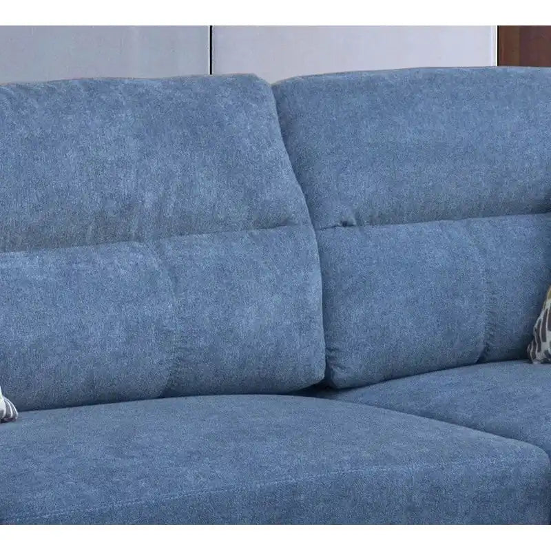 103.5 Fabric Sectional Sofa with Right Facing Chaise, Storage Ottoman, and 2 Accent Pillows