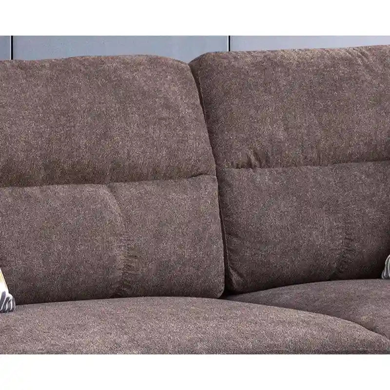 103.5 Fabric Sectional Sofa with Right Facing Chaise, Storage Ottoman, and 2 Accent Pillows