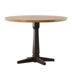 Table à manger ronde bicolore de