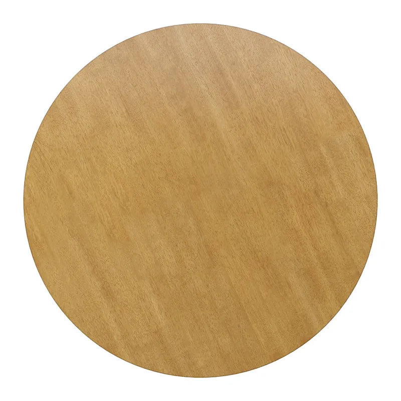 Table à manger ronde bicolore de