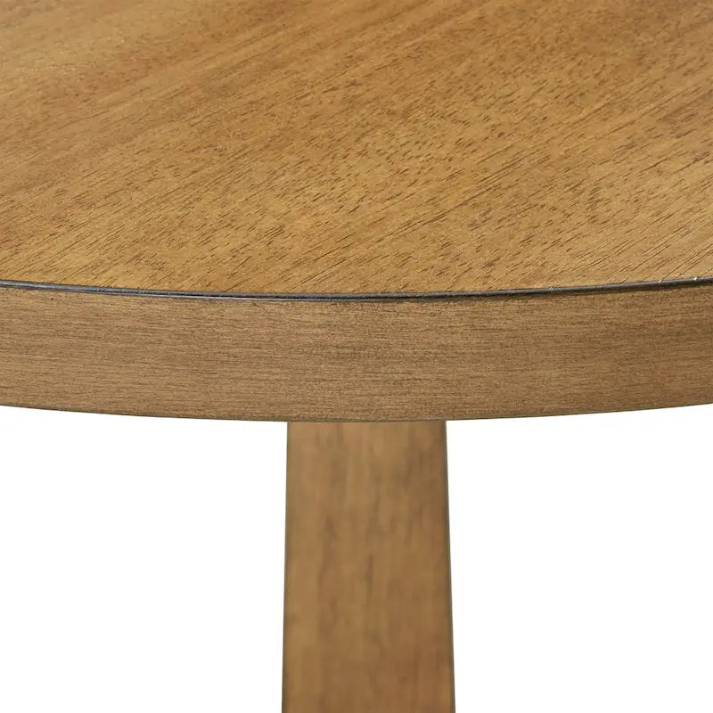 Table à manger ronde bicolore de
