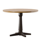 Table à manger ronde bicolore de