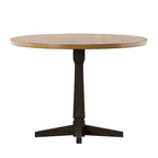 Table à manger ronde bicolore de