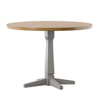 Table à manger ronde bicolore de