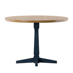 Table à manger ronde bicolore de