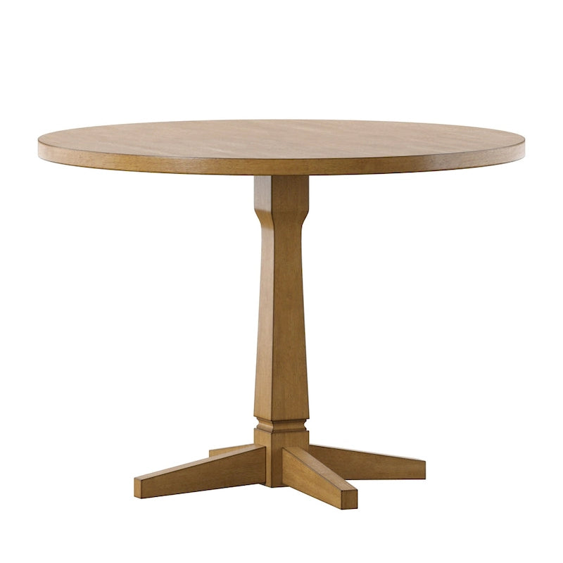 Table à manger ronde bicolore de