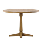Table à manger ronde bicolore de
