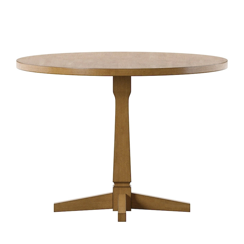 Table à manger ronde bicolore de