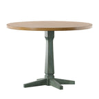 Table à manger ronde bicolore de