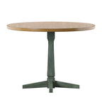Table à manger ronde bicolore de