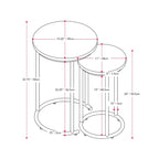Table gigogne ronde Fort Worth