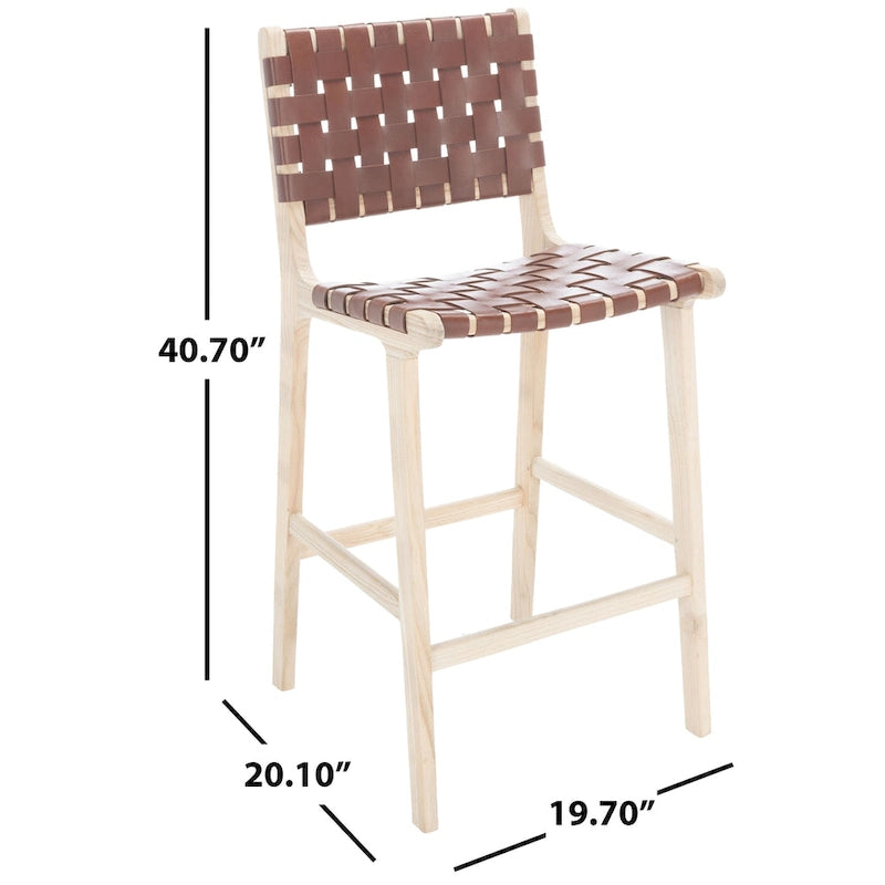 Tabouret de comptoir tissé 27 po - 19,7 x 20,1 x 40,7 - 20Lx20Px41H