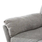 Fauteuil inclinable manuel pivotant et basculant en tissu rembourré