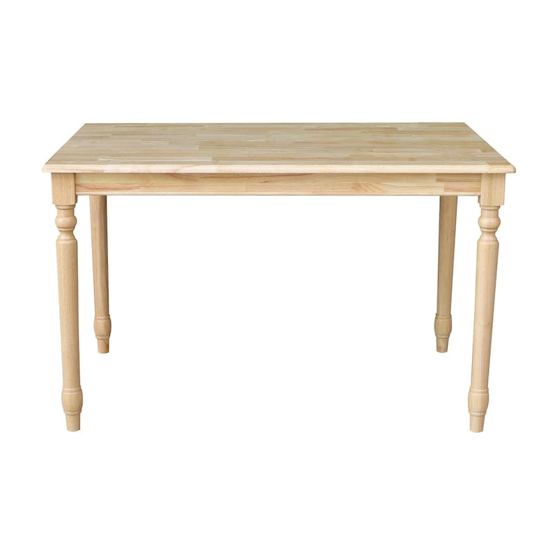 Table de salle à manger en bois massif finition naturelle