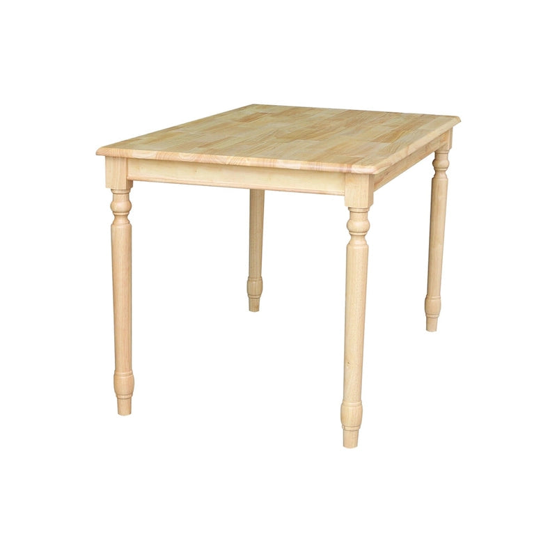 Table de salle à manger en bois massif finition naturelle