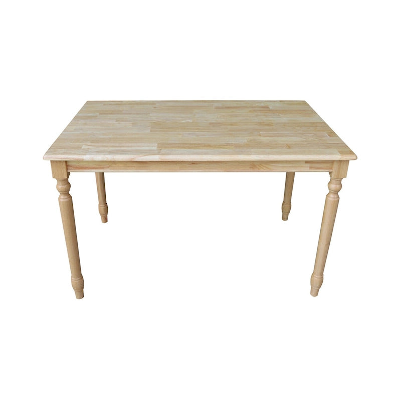 Table de salle à manger en bois massif finition naturelle
