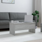 Table basse relevable, table d'appoint, table de canapé d'appoint en bois d'ingénierie - 40,2 x 19,9 x 18,3