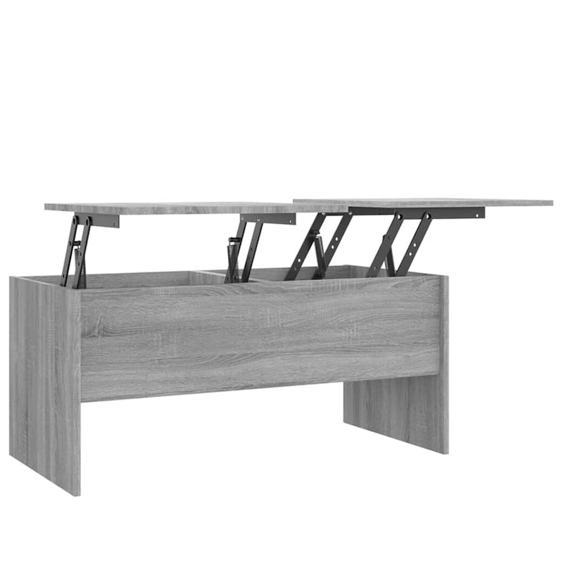 Table basse relevable, table d'appoint, table de canapé d'appoint en bois d'ingénierie - 40,2 x 19,9 x 18,3