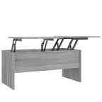 Table basse relevable, table d'appoint, table de canapé d'appoint en bois d'ingénierie - 40,2 x 19,9 x 18,3