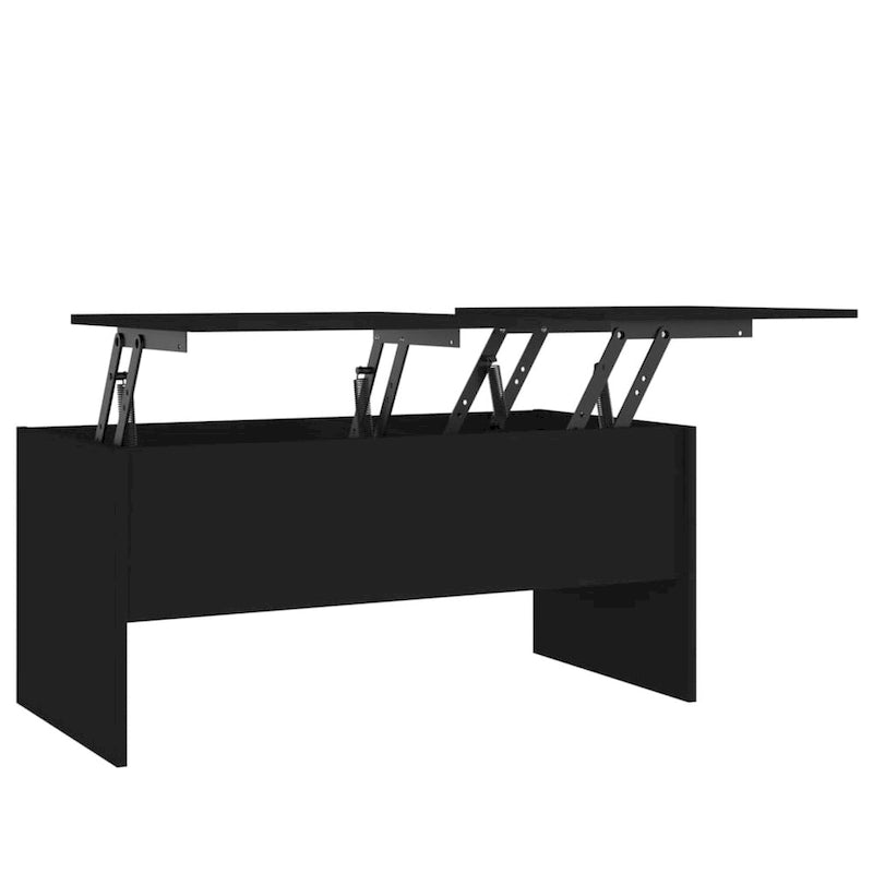 Table basse relevable, table d'appoint, table de canapé d'appoint en bois d'ingénierie - 40,2 x 19,9 x 18,3