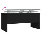 Table basse relevable, table d'appoint, table de canapé d'appoint en bois d'ingénierie - 40,2 x 19,9 x 18,3