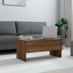 Table basse relevable, table d'appoint, table de canapé d'appoint en bois d'ingénierie - 40,2 x 19,9 x 18,3