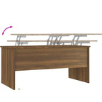 Table basse relevable, table d'appoint, table de canapé d'appoint en bois d'ingénierie - 40,2 x 19,9 x 18,3