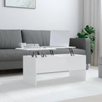 Table basse relevable, table d'appoint, table de canapé d'appoint en bois d'ingénierie - 40,2 x 19,9 x 18,3