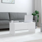 Table basse relevable, table d'appoint, table de canapé d'appoint en bois d'ingénierie - 40,2 x 19,9 x 18,3