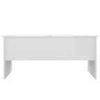 Table basse relevable, table d'appoint, table de canapé d'appoint en bois d'ingénierie - 40,2 x 19,9 x 18,3