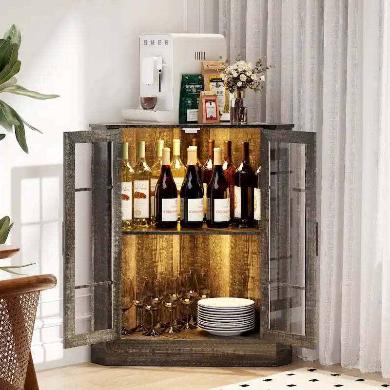 Meuble d'angle de rangement large de 20 pouces