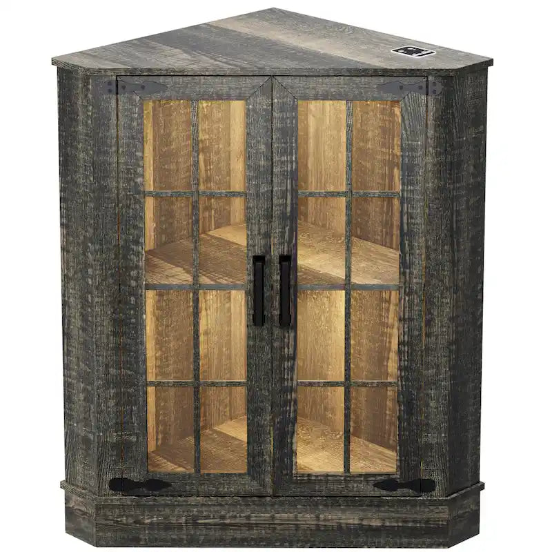 Meuble d'angle de rangement large de 20 pouces
