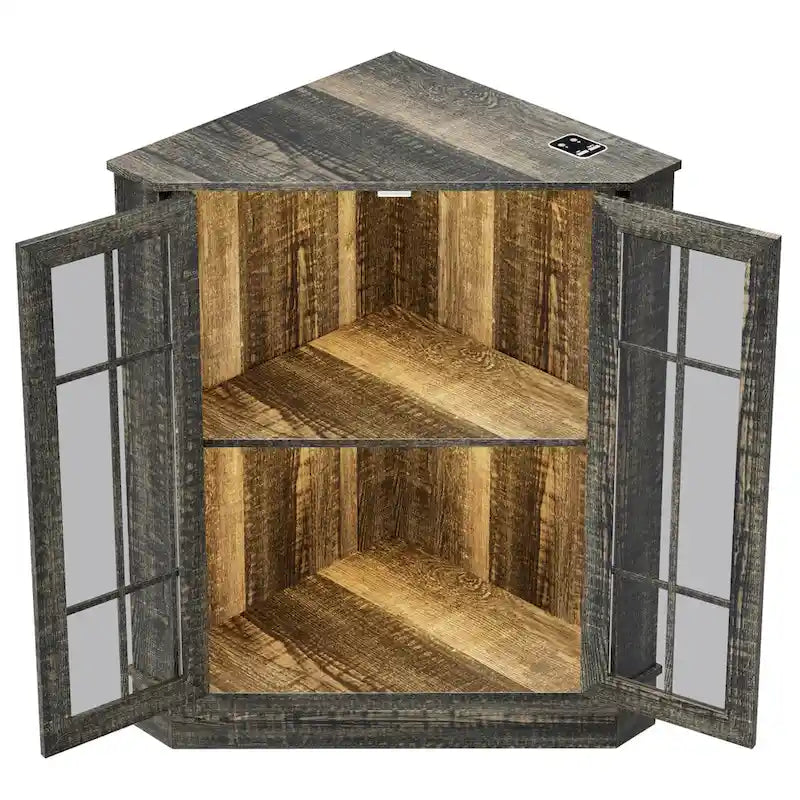 Meuble d'angle de rangement large de 20 pouces