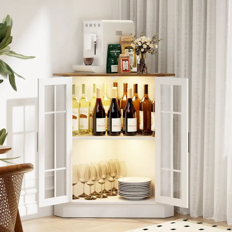 Meuble d'angle de rangement large de 20 pouces