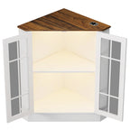 Meuble d'angle de rangement large de 20 pouces
