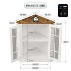 Meuble d'angle de rangement large de 20 pouces