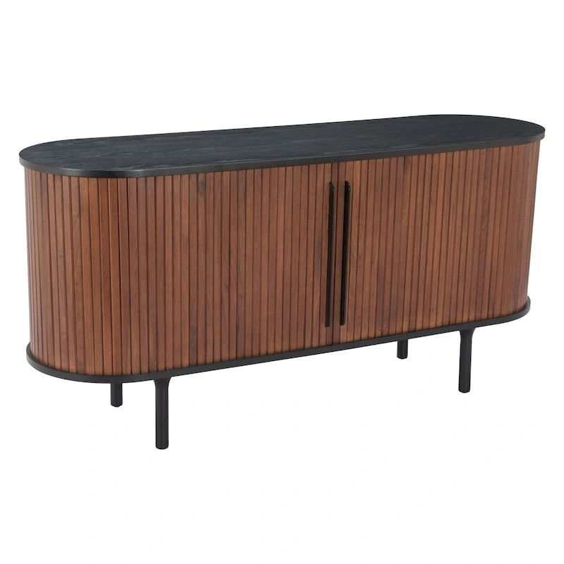 Buffet noir et noyer