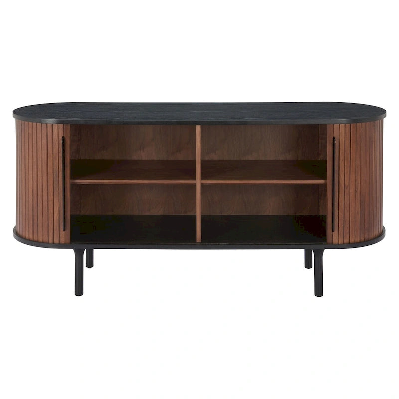 Buffet noir et noyer