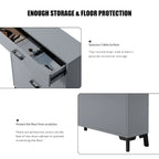 Shoe Storage Cabinet for Entryway, Free Standing Organizer with 2 Flip Drawers, Hidden Shoe Rack for Doorway Hallway Closet