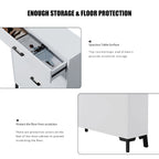 Shoe Storage Cabinet for Entryway, Free Standing Organizer with 2 Flip Drawers, Hidden Shoe Rack for Doorway Hallway Closet