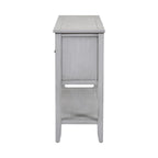 Console vintage de rangement avec quatre petits tiroirs et une étagère inférieure pour salons, entrées et cuisines