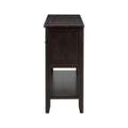 Console vintage de rangement avec quatre petits tiroirs et une étagère inférieure pour salons, entrées et cuisines